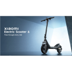 Xiaomi Electric Scooter 6 Ηλεκτρικό Πατίνι με 25km/h Max Ταχύτητα και 45km Αυτονομία σε Μαύρο Χρώμα